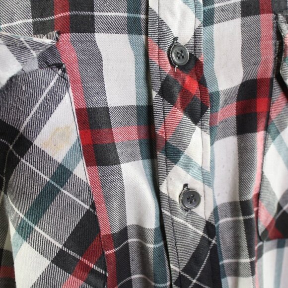 Dickies Quilted Lined Plaid Shirt Plaid Shacket Button Up Size L - Picture 2 of 7